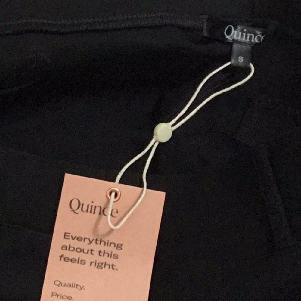 Quince, Pull on Ultra Stretch Ponte Bootcut Black Pant.Casual Career All Seasons - Picture 8 of 9